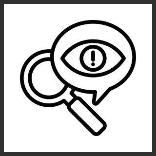 Solid black box with a gray edge