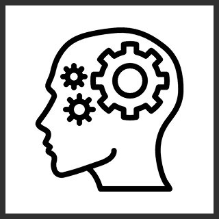 Black square background