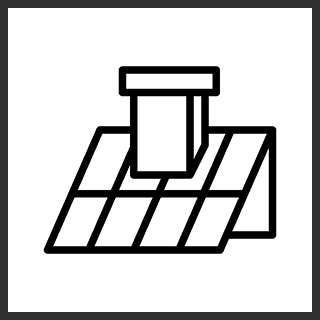 Solid black square shape